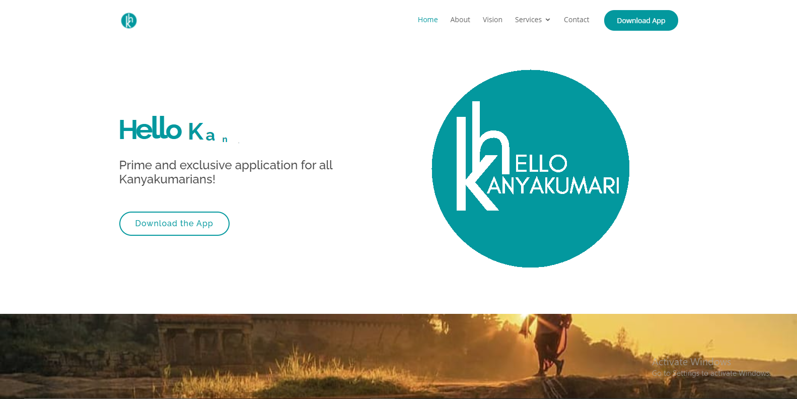 landing page